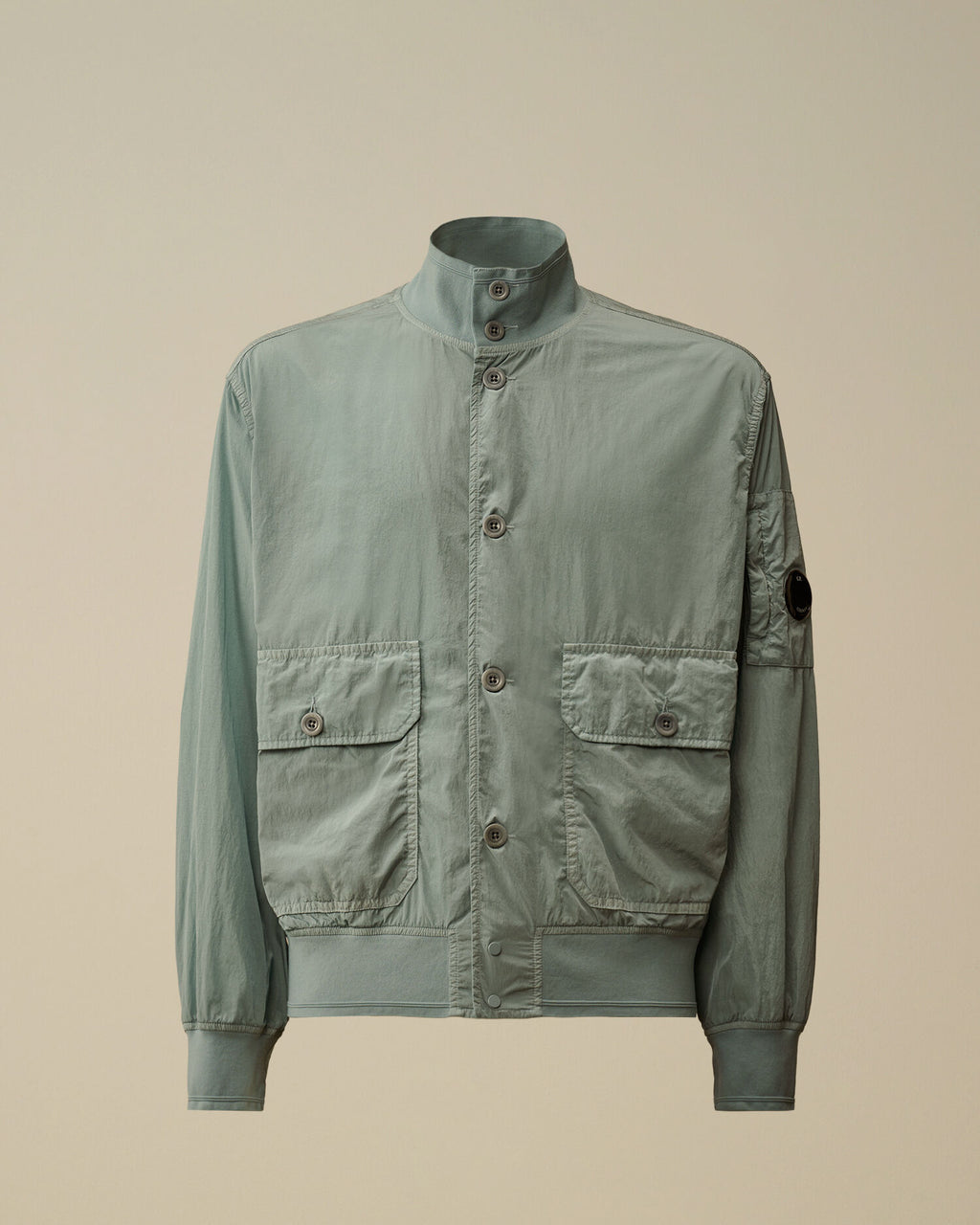 Chrome-R Button Bomber Jacket