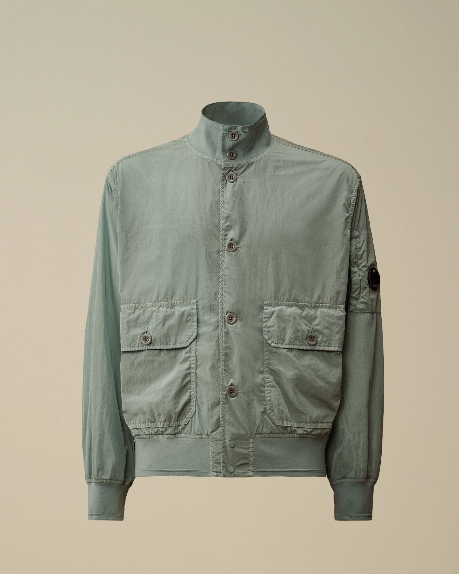 Chrome-R Button Bomber Jacket