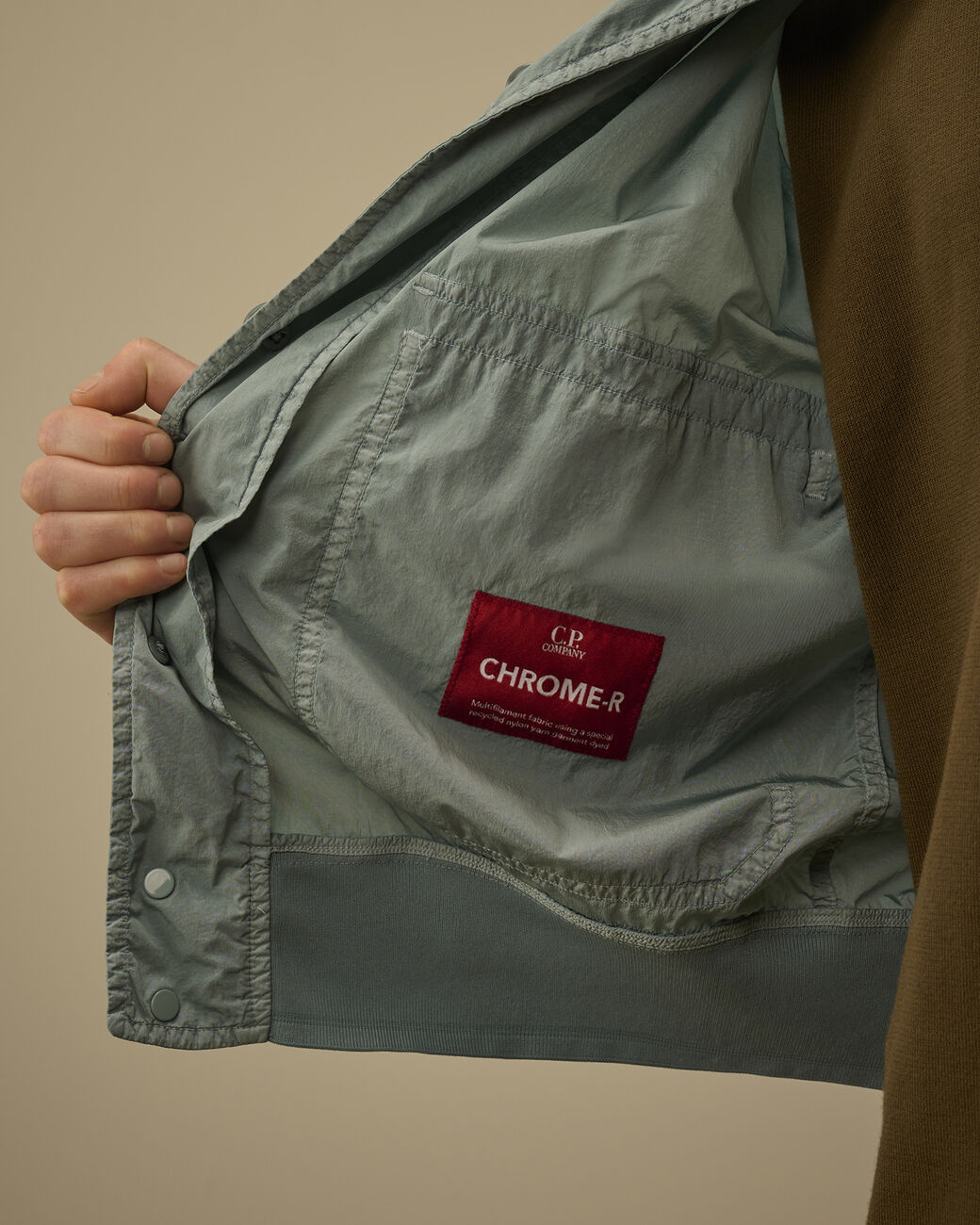 Chrome-R Button Bomber Jacket