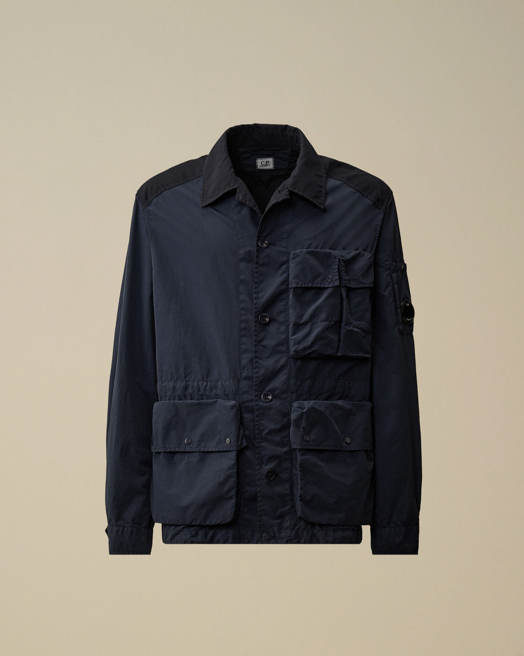 Flatt Nylon Mixed Button Lens Jacket