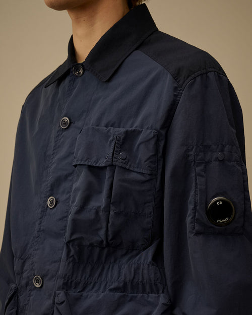 Flatt Nylon Mixed Button Lens Jacket