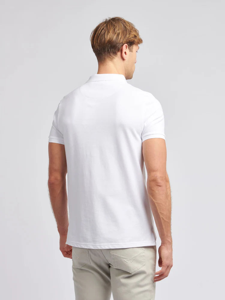 U.S. Polo Assn. White Regular Fit Pique Polo Shirt