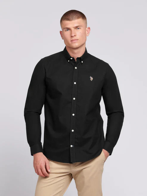 Mens Peached Oxford Shirt Blue Yonder