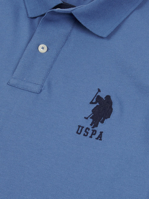 Mens Player 3 Polo Shirt Blue Horizon