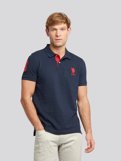 Mens Player 3 Polo Shirt Dark Sapphire Navy
