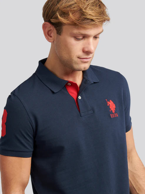Mens Player 3 Polo Shirt Dark Sapphire Navy