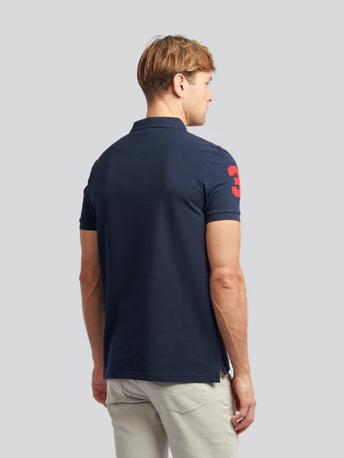 Mens Player 3 Polo Shirt Dark Sapphire Navy