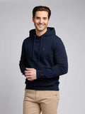 Mens Double Horsemen Loopback Hoodie Dark