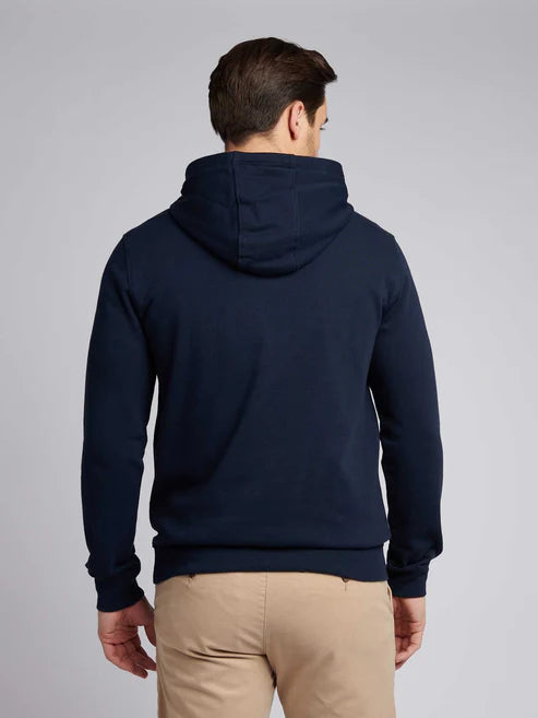 Mens Double Horsemen Loopback Hoodie Dark