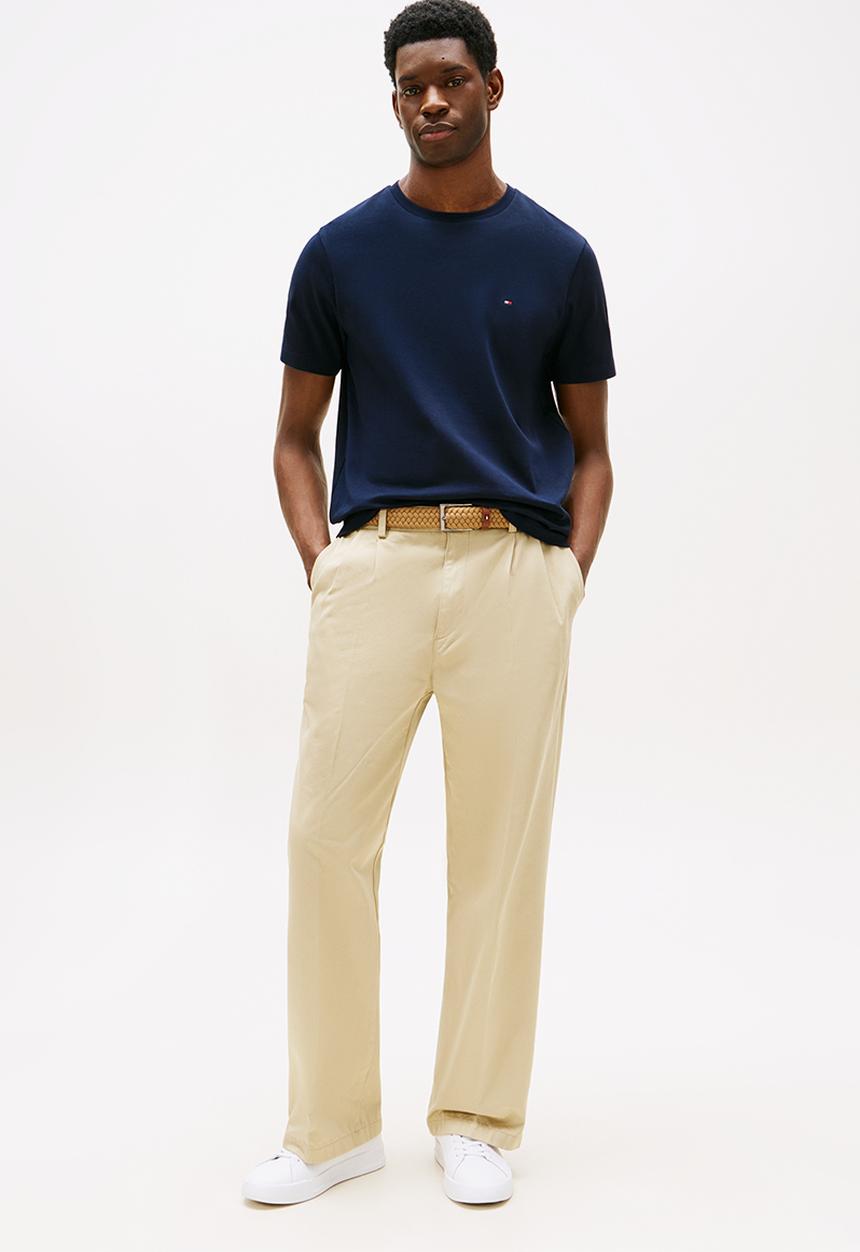 Light Interlock Tee - Navy